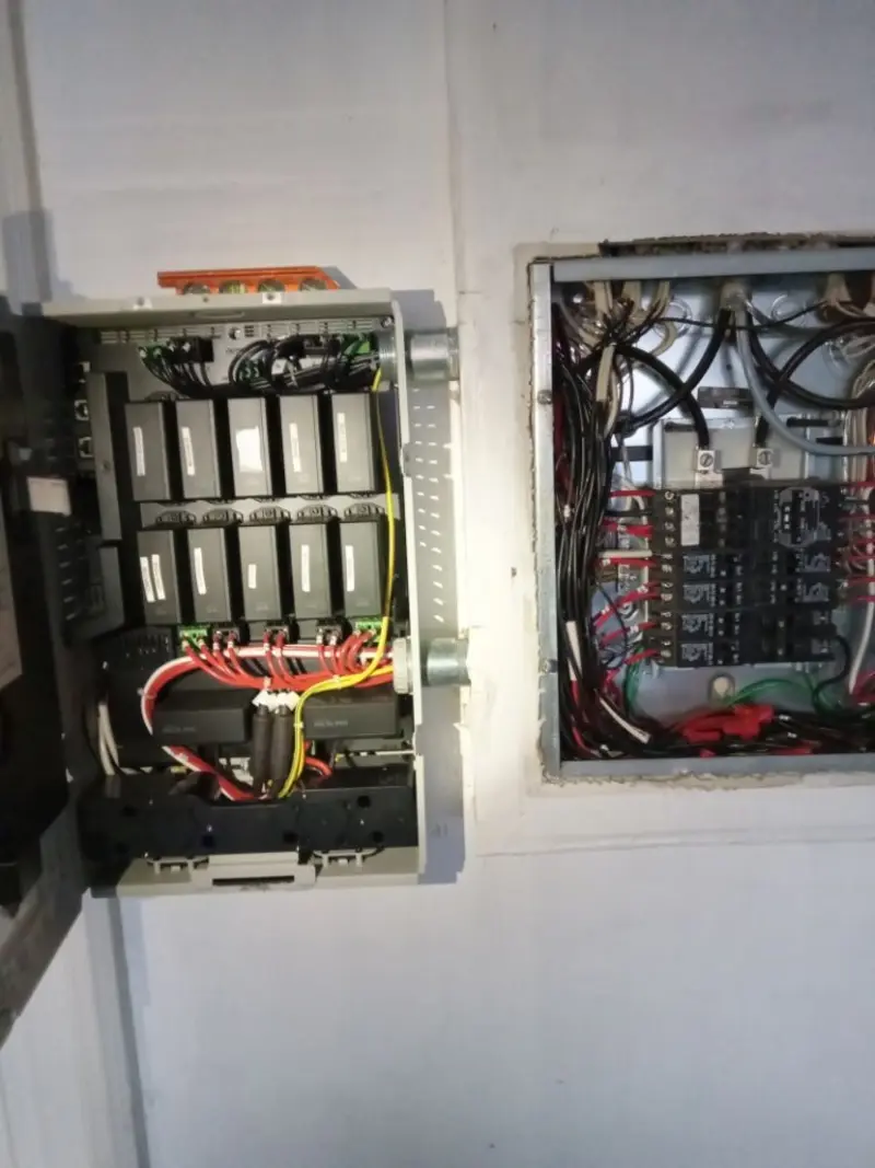 Electrical panel upgrade completed for Security Camera Wiring in Penbrook